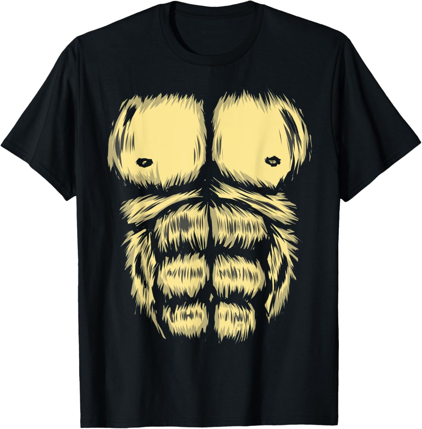 Gorilla Sixpack Halloween Kids Monkey Costume T-Shirt - T-Shirt | Black