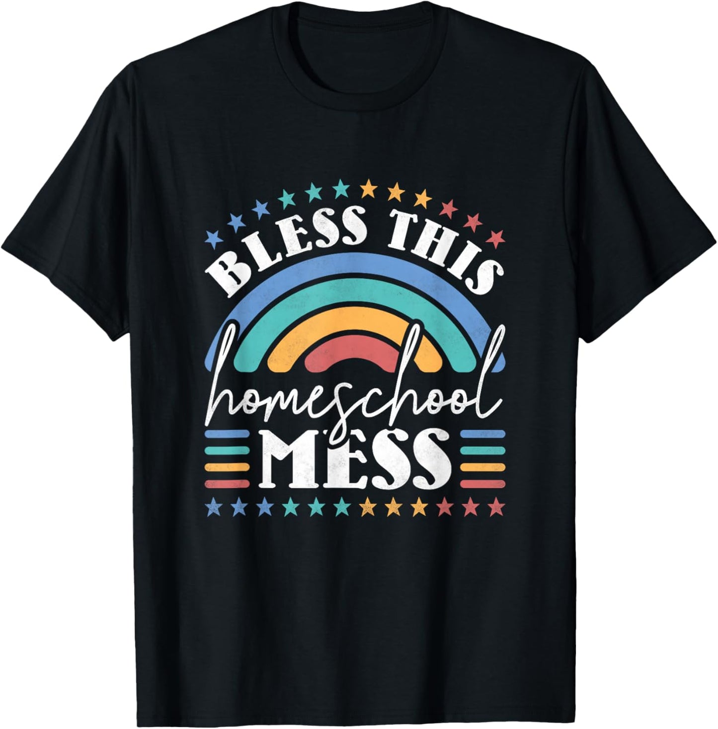 Bless This Homeschool Mess T-Shirt - T-Shirt | Black