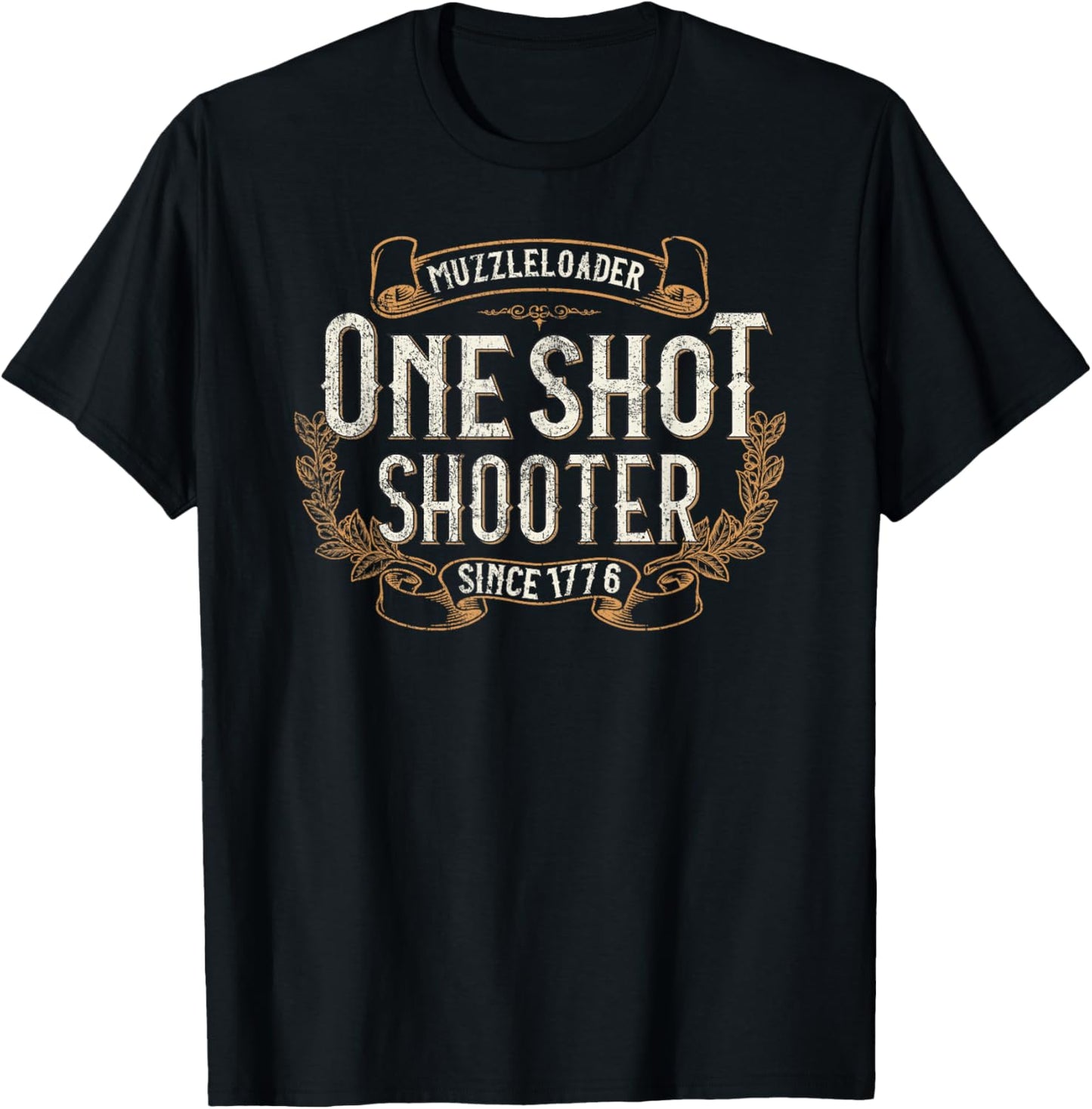 Vintage Muzzleloader Accessories Long range Rifle Shooting T-Shirt - T-Shirt | Black