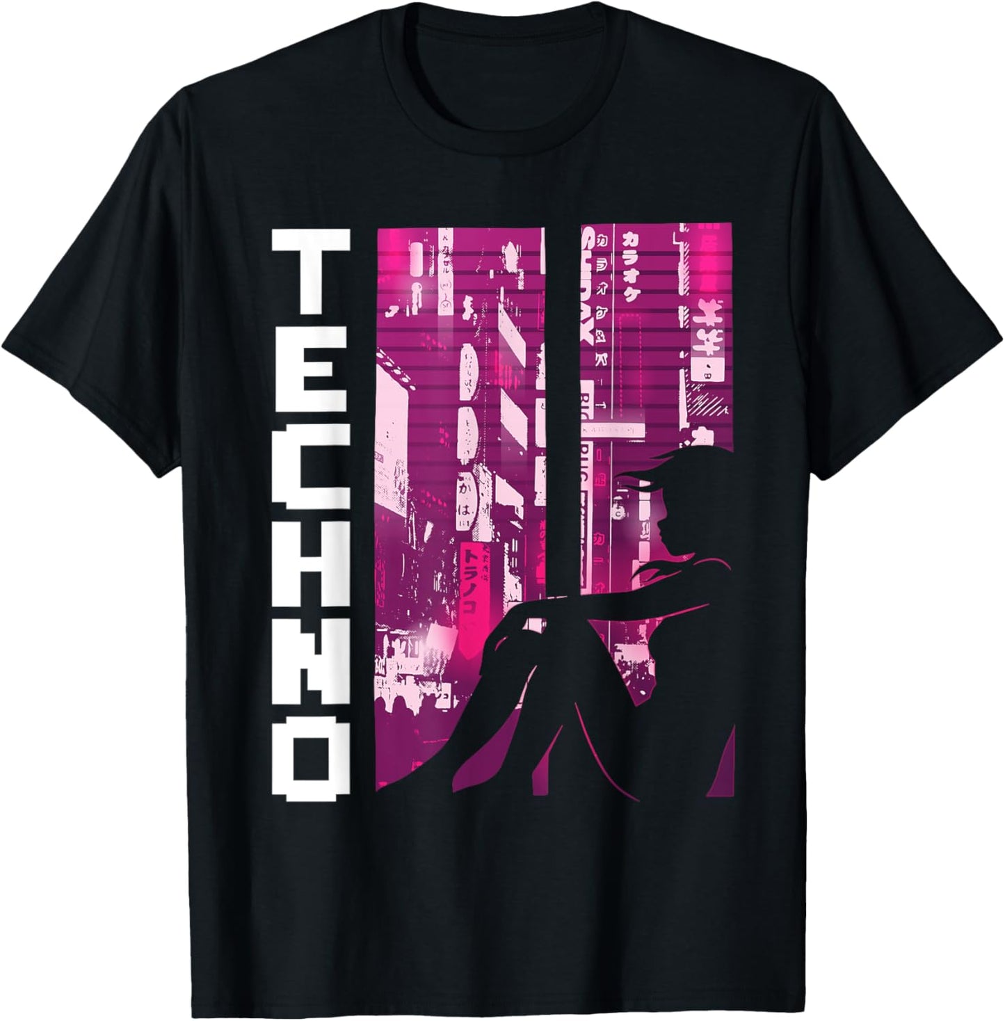 Techno Electronic Music Rave Festival Raver T-Shirt - T-Shirt | Black