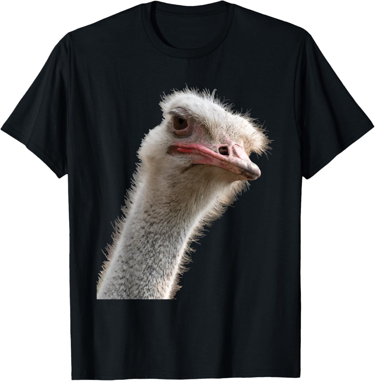 Funny Ostrich Face - Zookeeper Safari Animal Lover T-Shirt - T-Shirt | Black