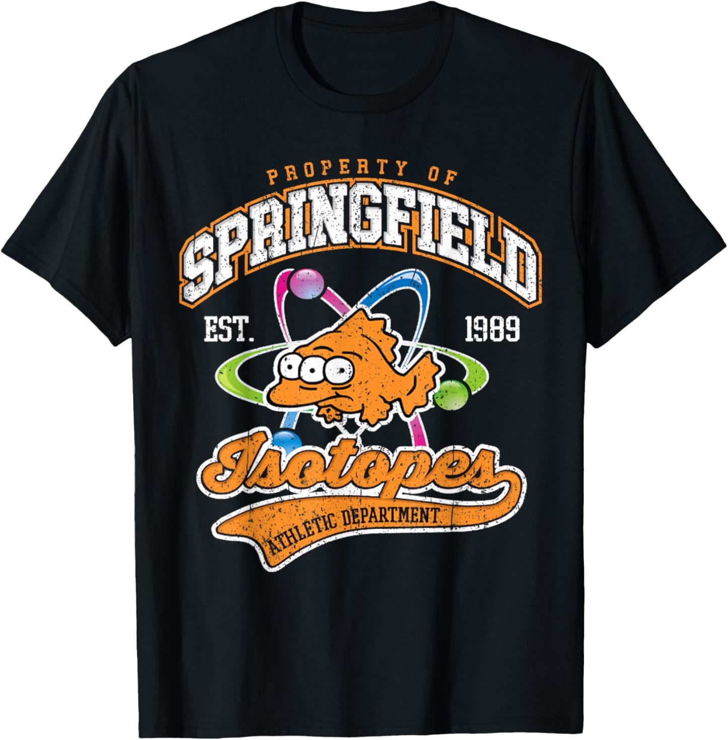 Vintage Property Of Springfield Isotopes T-Shirt - T-Shirt | Black