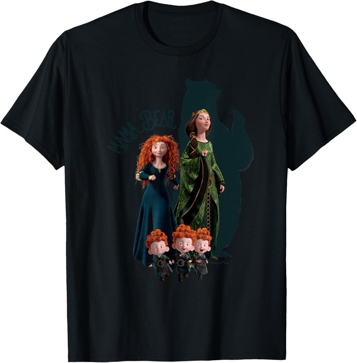 Disney and Pixar's Brave Merida Mama Bear T-Shirt - T-Shirt | Black