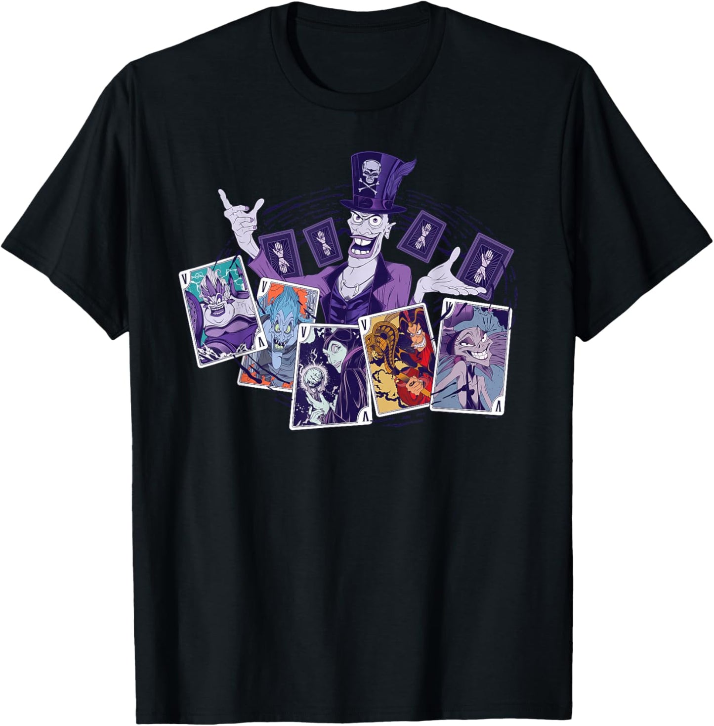 Disney Villains Dr. Facilier Playing Cards T-Shirt - T-Shirt | Black