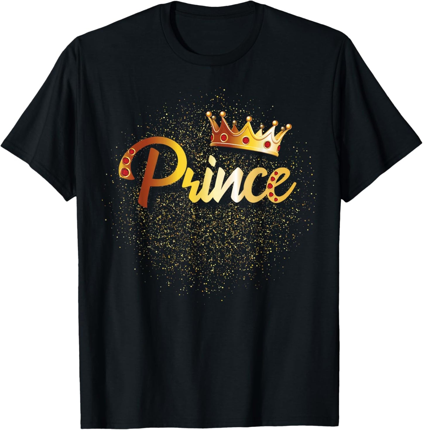Prince Shirt Boys Kids Him & Her Family Matching T-Shirt - T-Shirt | Black
