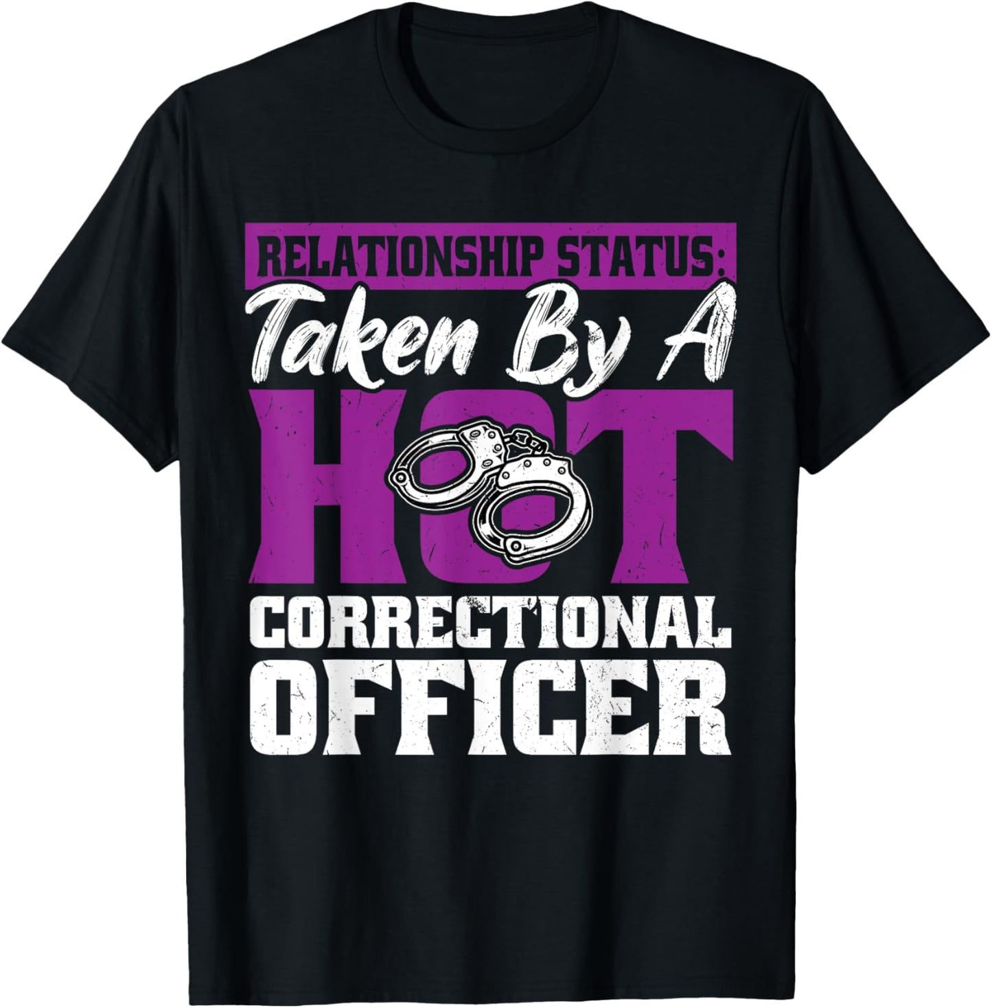 Wife or Girlfriend Of A Corrections Officer T-Shirt - T-Shirt | Black