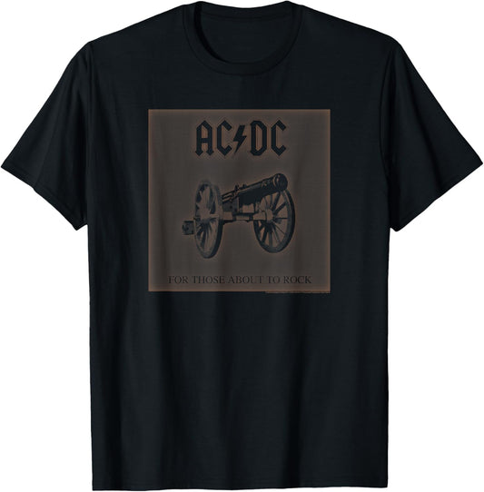 AC/DC - For Those About To Rock T-Shirt - T-Shirt | Black
