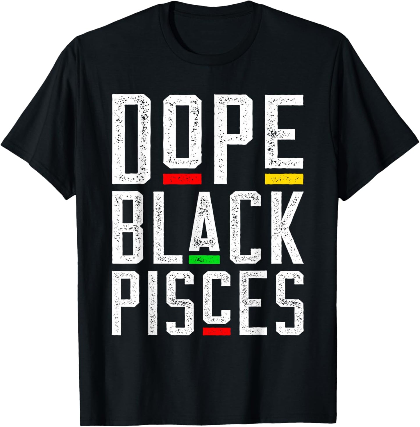 Dope Black Pisces Zodiac Sign Astrology T-Shirt - T-Shirt | Black