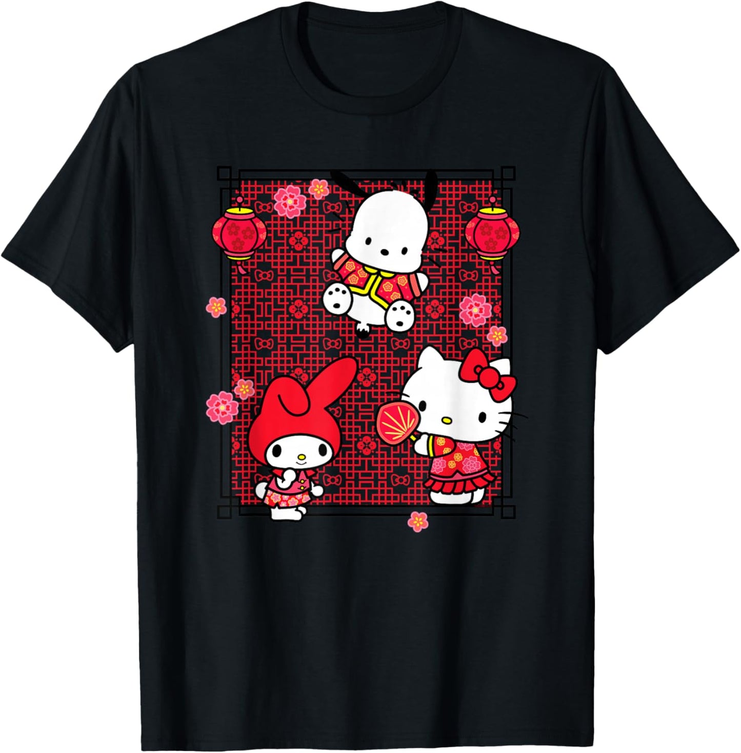 Sanrio Characters Lunar New Year T-Shirt - T-Shirt | Black