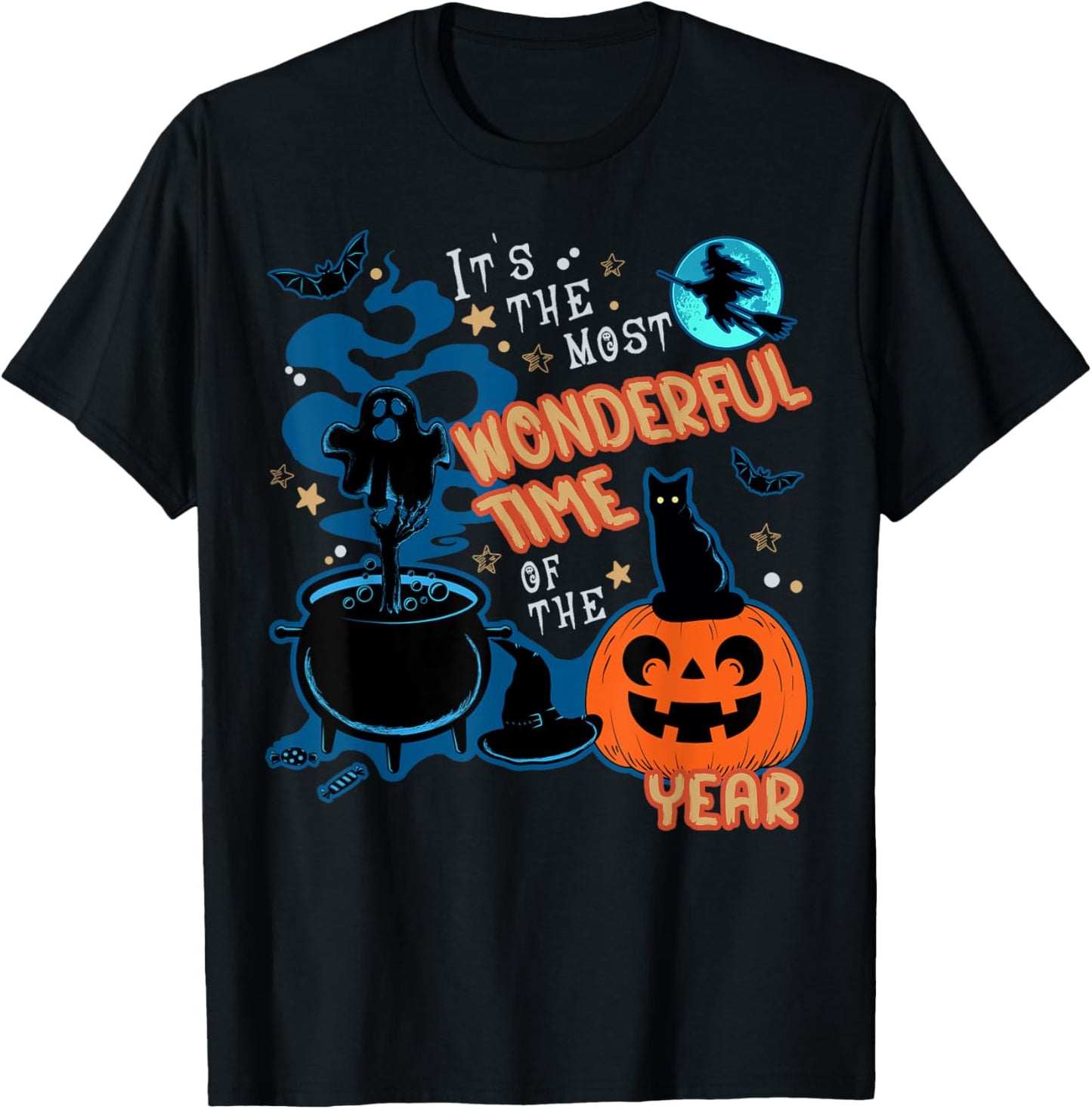 Halloween It's the Most Wonderful Time of the Year Halloween T-Shirt - T-Shirt | Black