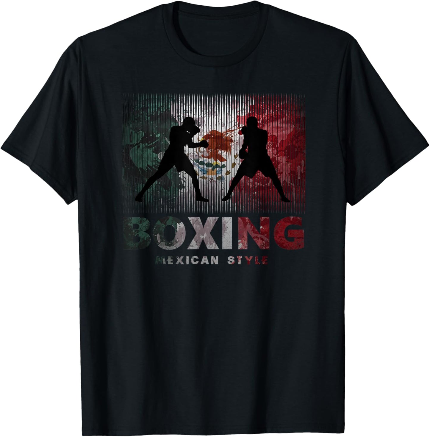 Mexican Vintage Style Boxing Great for a Boxer T-Shirt - T-Shirt | Black