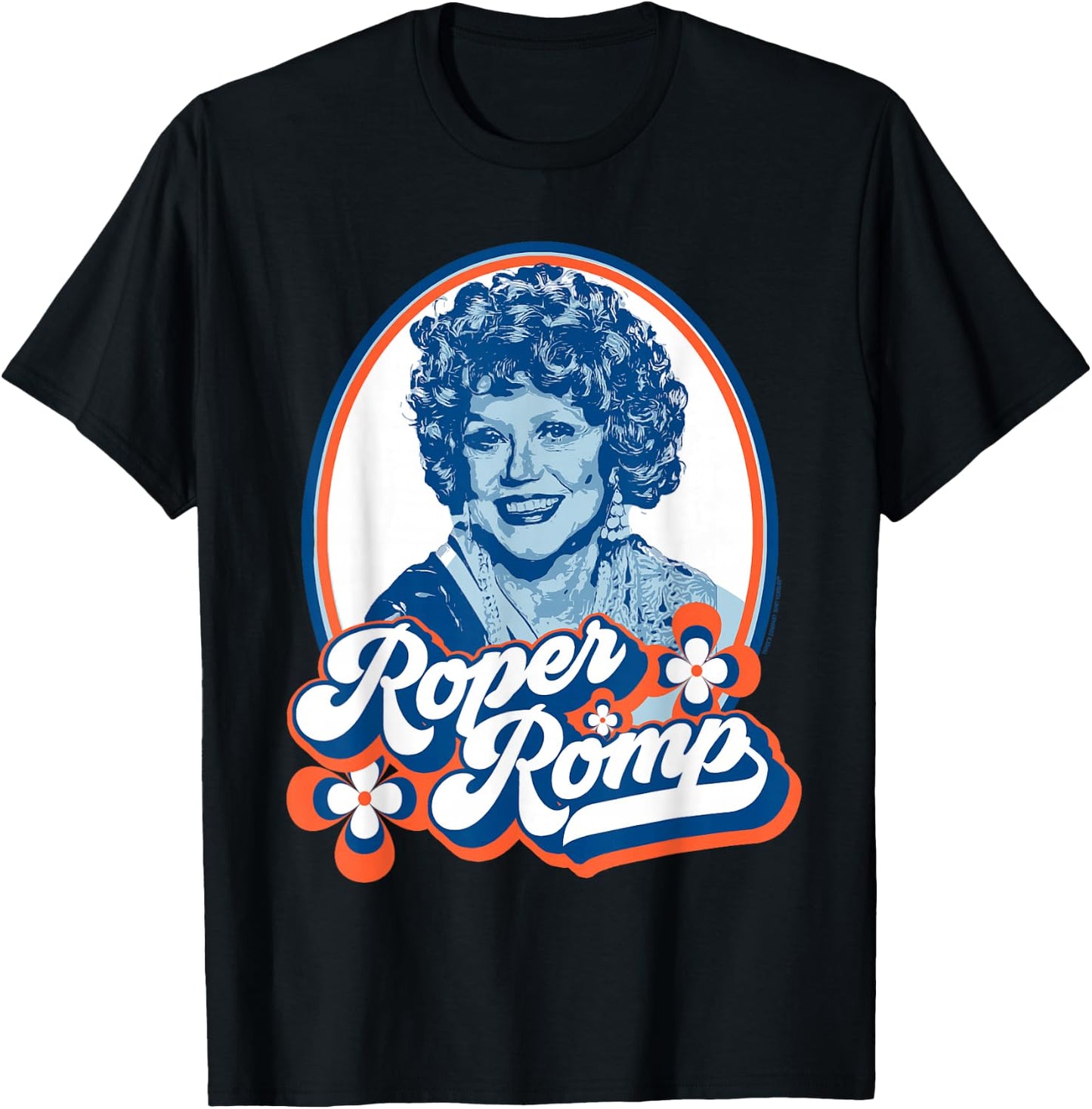 Roper Romp! Mrs. Helen Roper Three's Company Retro T-Shirt - T-Shirt | Black