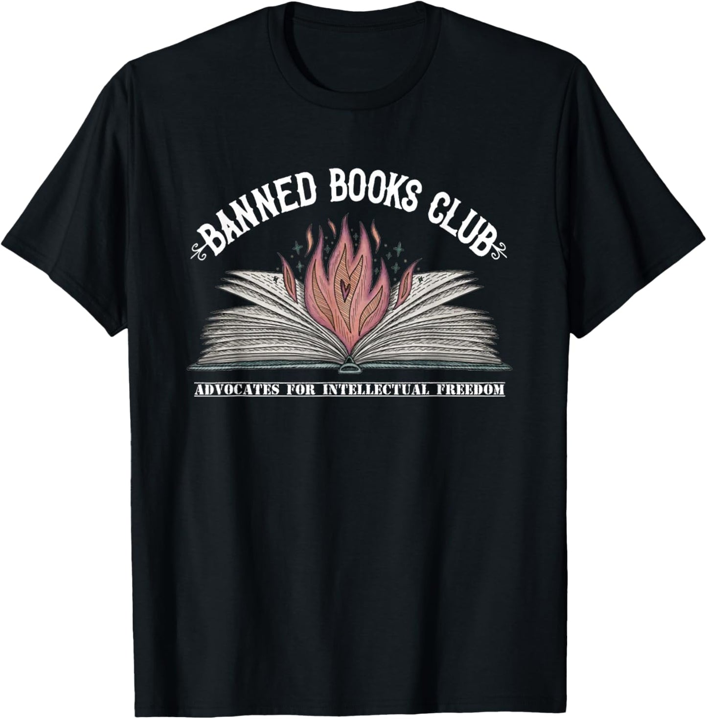 Banned Books Club, Advocates for Intellectual Freedom T-Shirt - T-Shirt | Black