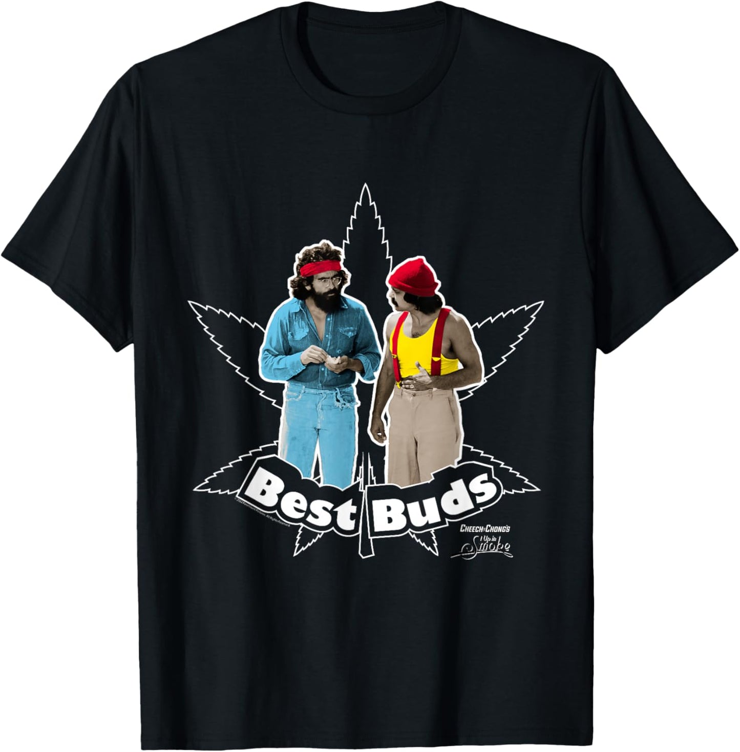 Cheech and Chong's Up in Smoke Best Buds T-Shirt - T-Shirt | Black