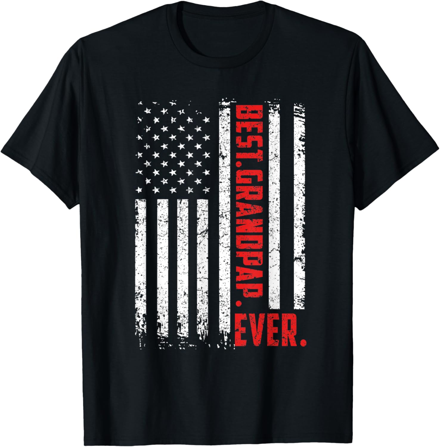 Best. Grandpap. Ever. American Flag Father's Day Men T-Shirt - T-Shirt | Black