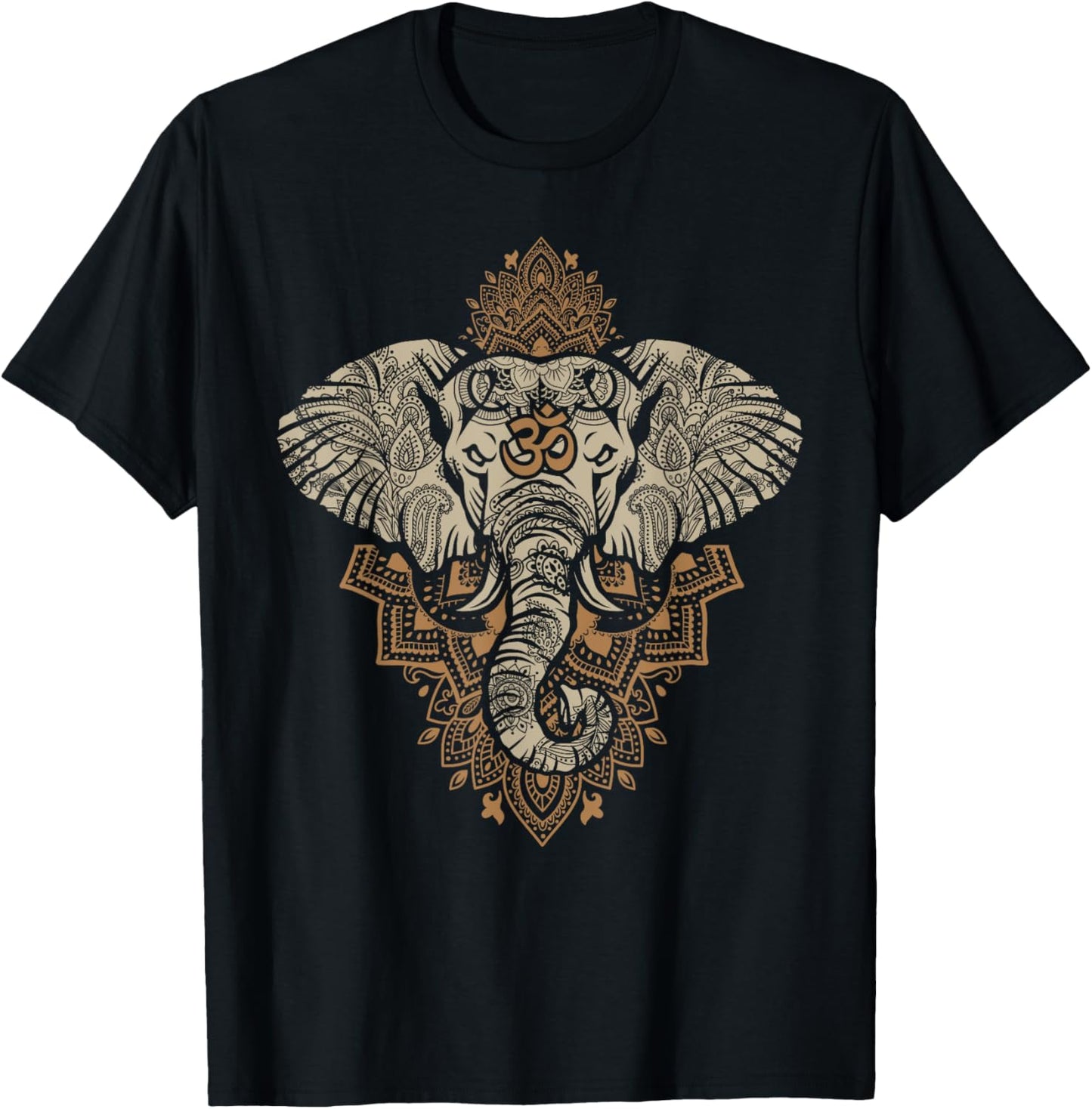 Psytrance Festival Psychedelic Goa Elephant Gift T-Shirt - T-Shirt | Black