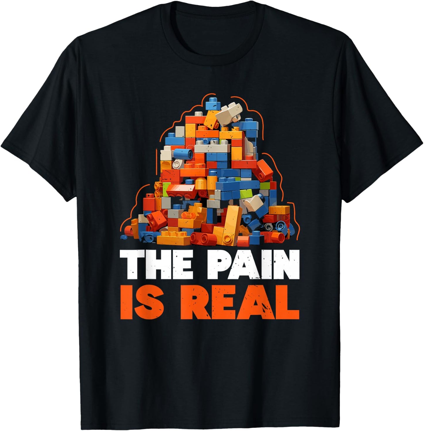 Master Builder Bricks Blocks Play Toys T-Shirt - T-Shirt | Black