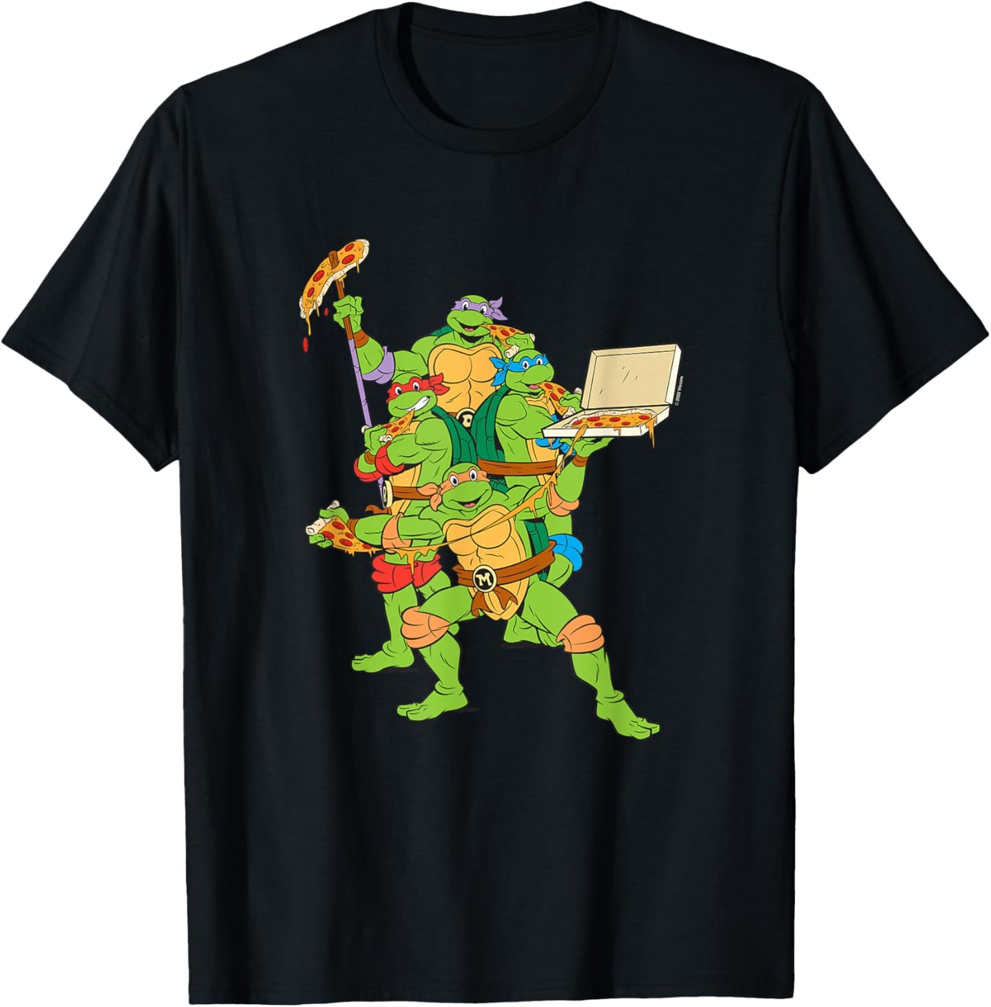 Teenage Mutant Ninja Turtles Pizza Party T-Shirt - T-Shirt | Black