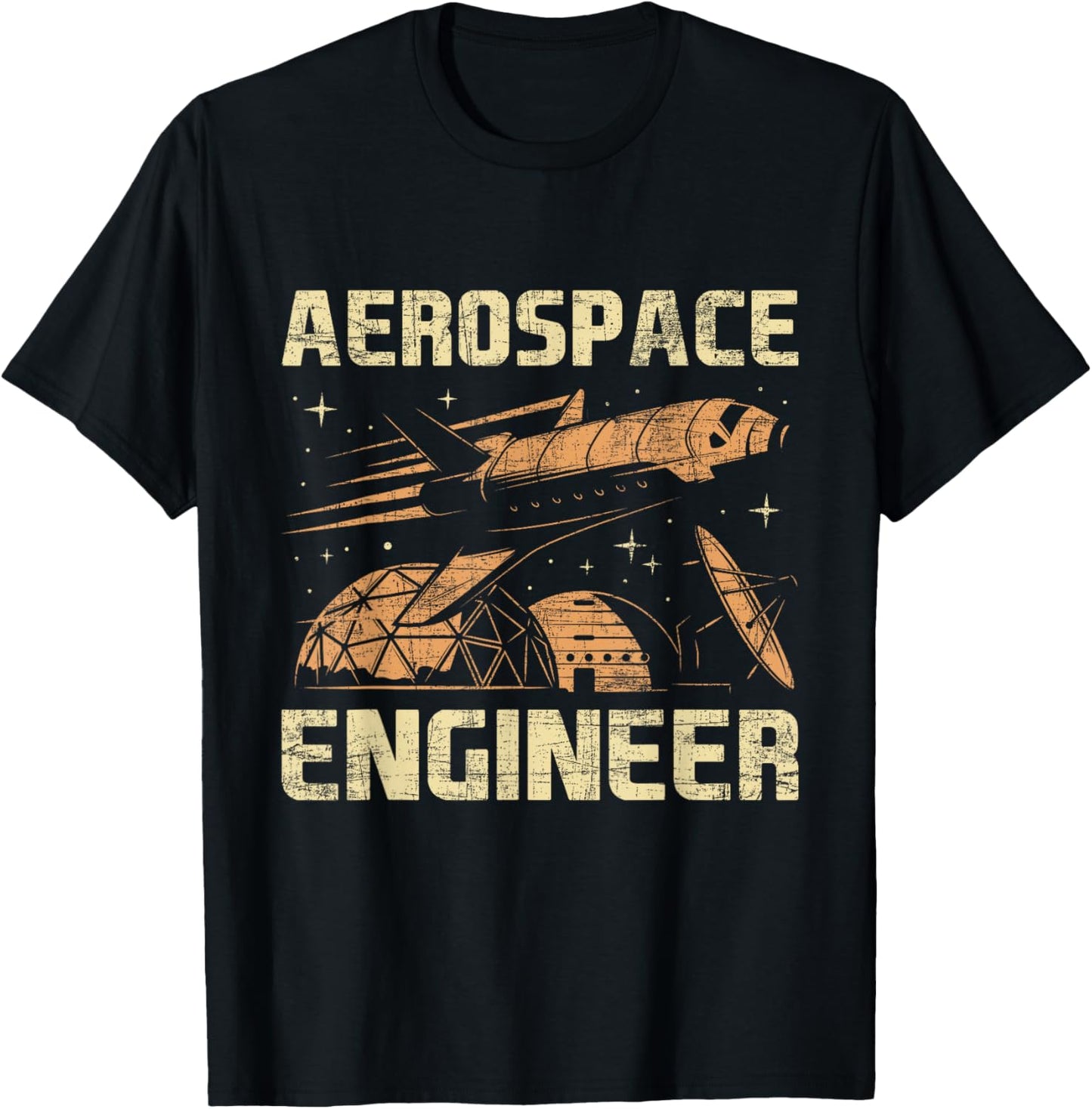 Aerospace Engineer - Aeronautical Aeronautics Spacecrafts T-Shirt - T-Shirt | Black