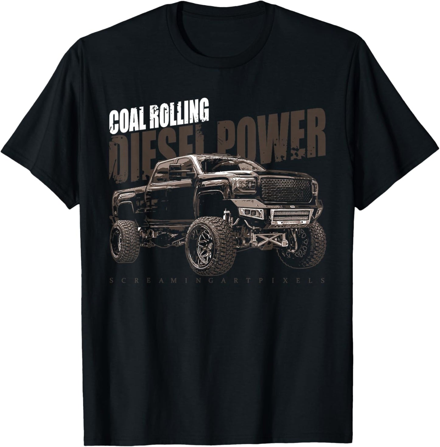 Diesel Power Coal Rolling Turbo Diesel Truck T-Shirt - T-Shirt | Black