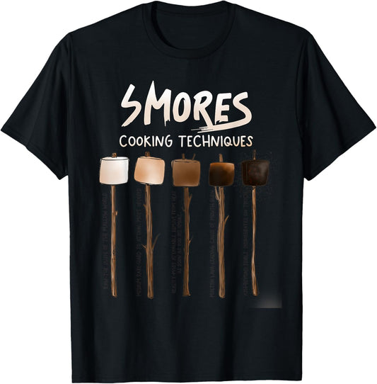 Cute Funny Smores for campers men women and kids T-Shirt - T-Shirt | Black