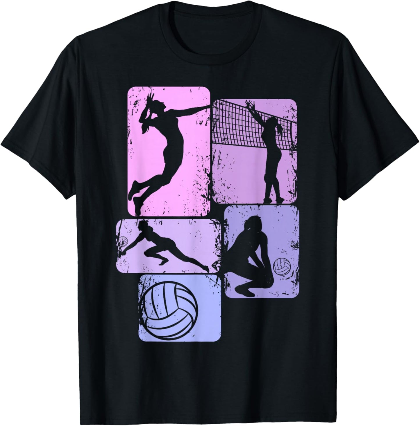 Volleyball Girls Volleyballer Women T-Shirt - T-Shirt | Black