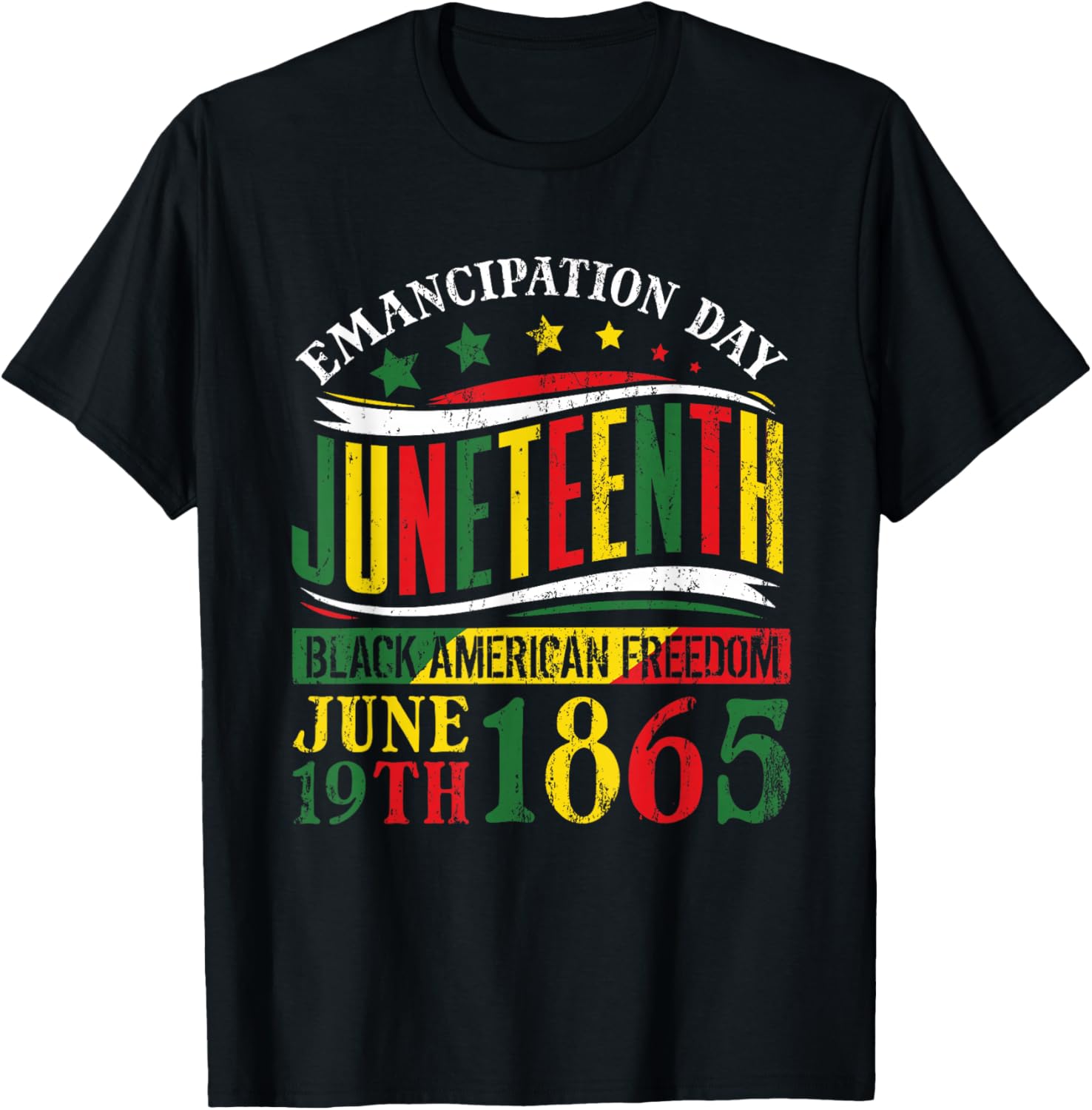 Juneteenth Black History Celebrating Black Freedom 1865 Small T-Shirt - T-Shirt | Black