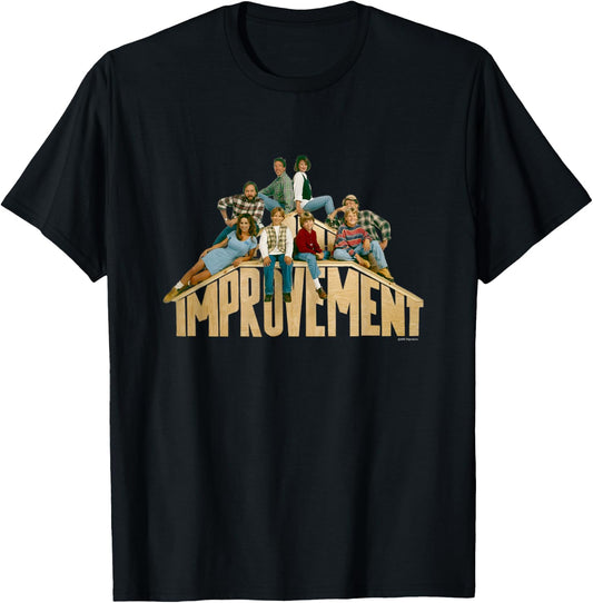 Home Improvement Iconic Epic Retro Group Shot Chest Poster T-Shirt - T-Shirt | Black