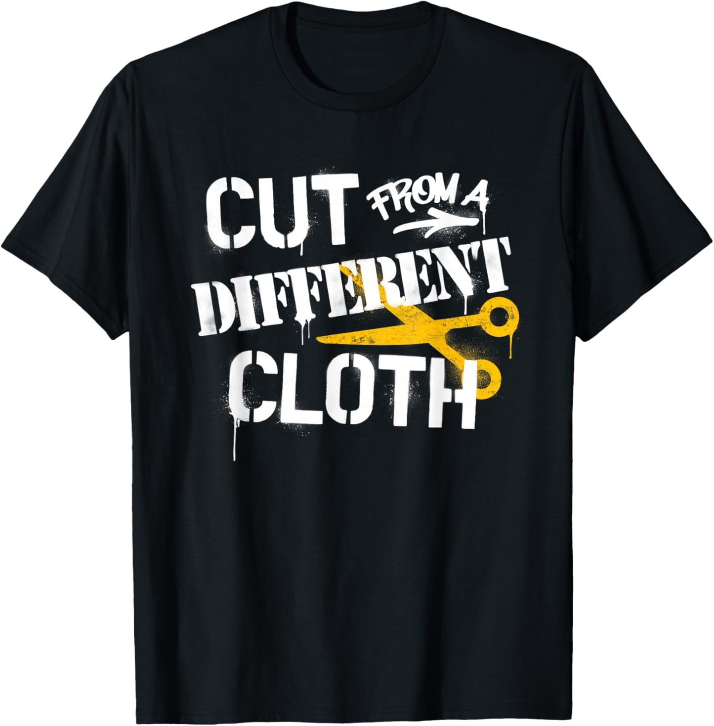 Cut from A Different Cloth Urban Hip Hop T-Shirt - T-Shirt | Black