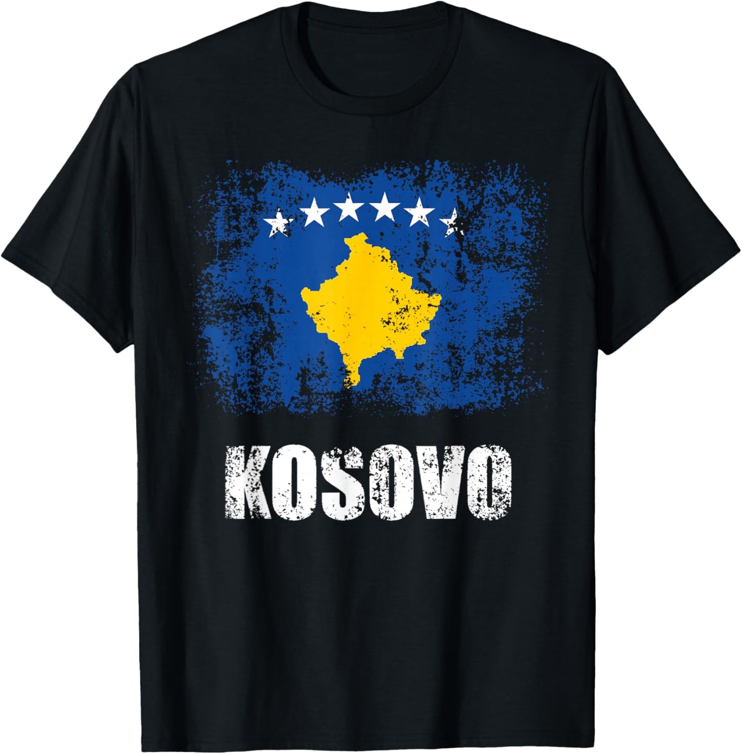 Kosovo Flag Shirt Patriotic Albanian Kosovan T-Shirt - T-Shirt | Black
