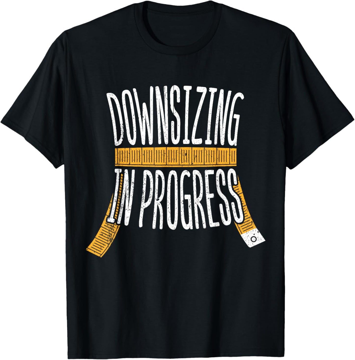 Downsizing in progress - weight workout gastric bypass T-Shirt - T-Shirt | Black