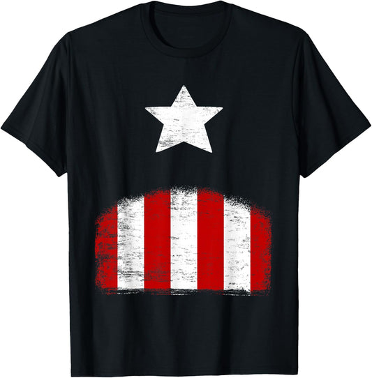 Marvel Captain America Classic Avengers Halloween Costume T-Shirt - T-Shirt | Black