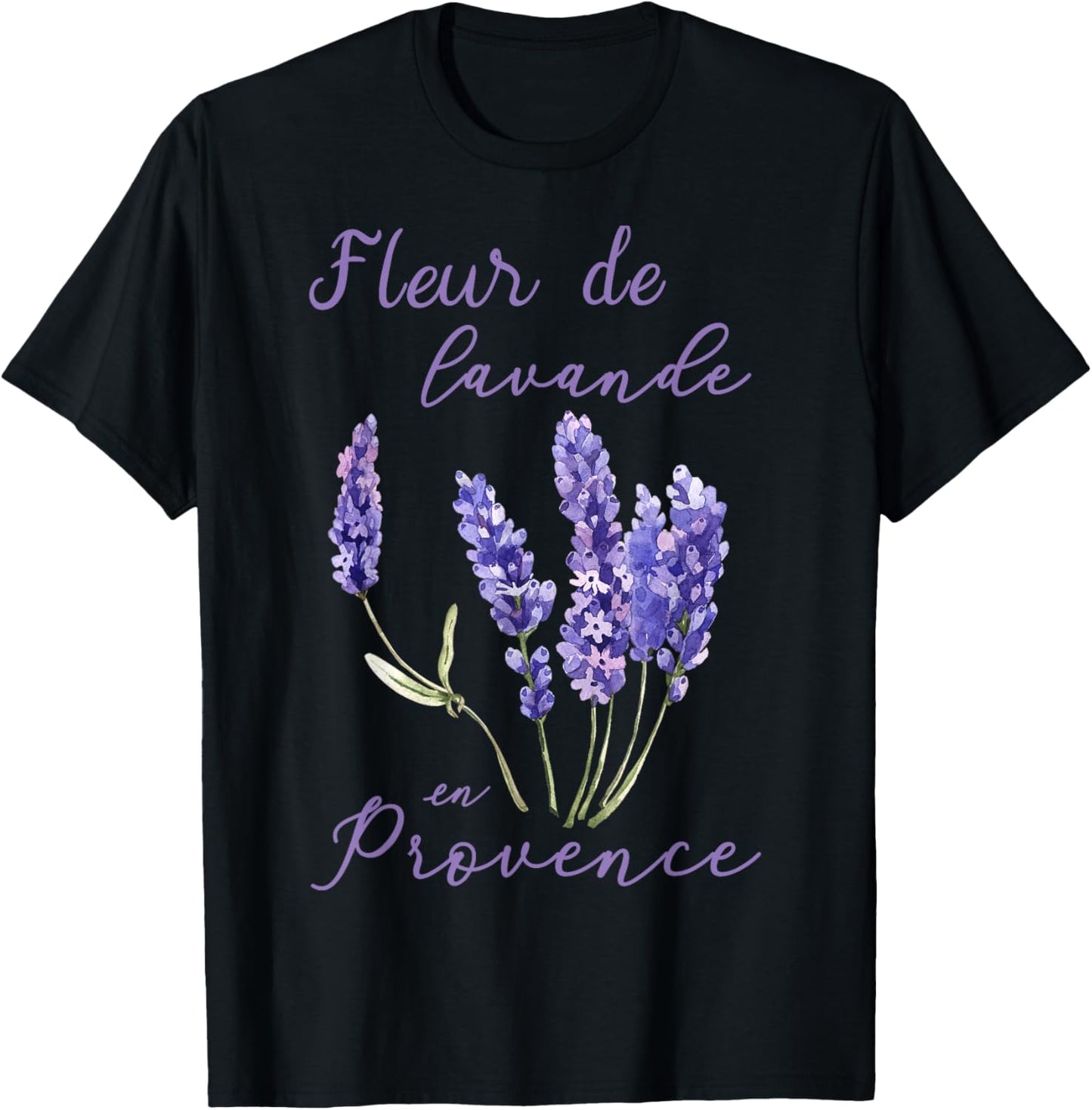 Lavender plant France Provence flowers plants nature T-Shirt - T-Shirt | Black