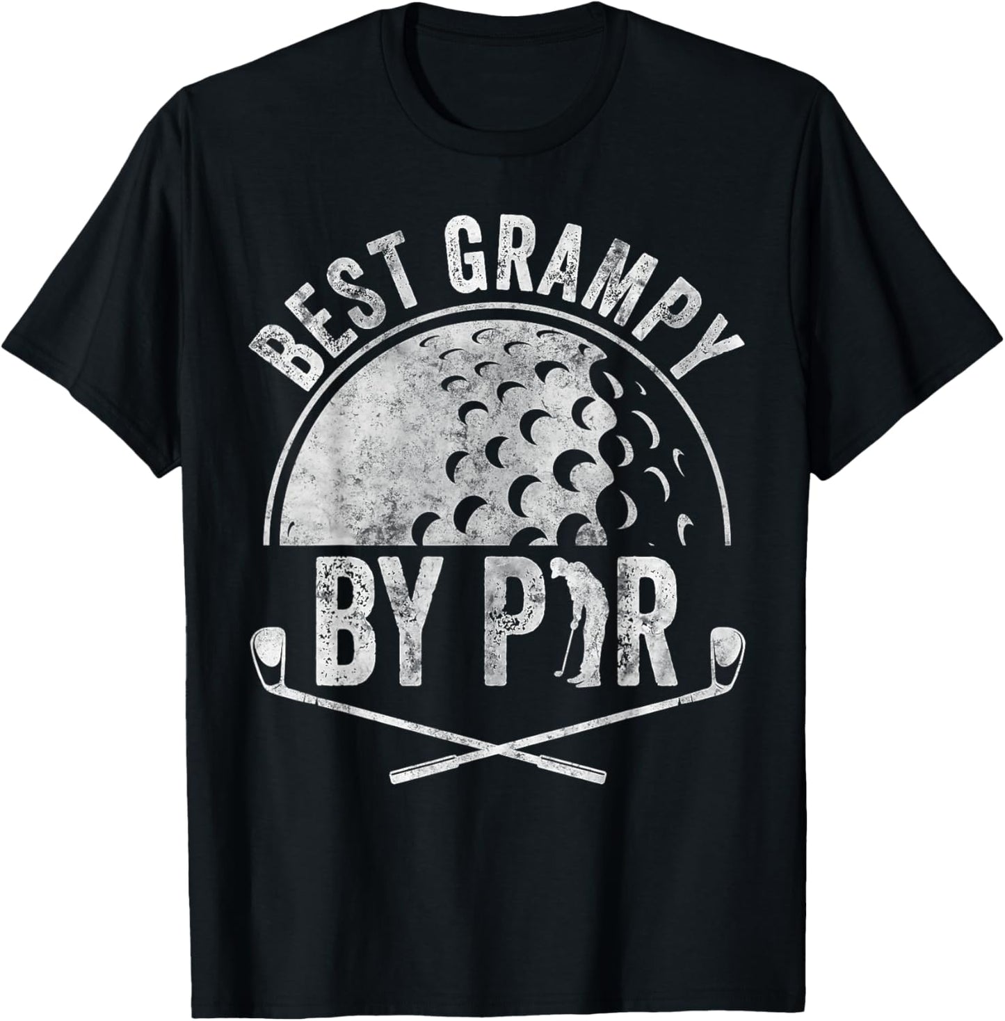 Best Grampy By Par Shirt Golf Lover Sports Golf Golfer T-Shirt - T-Shirt | Black