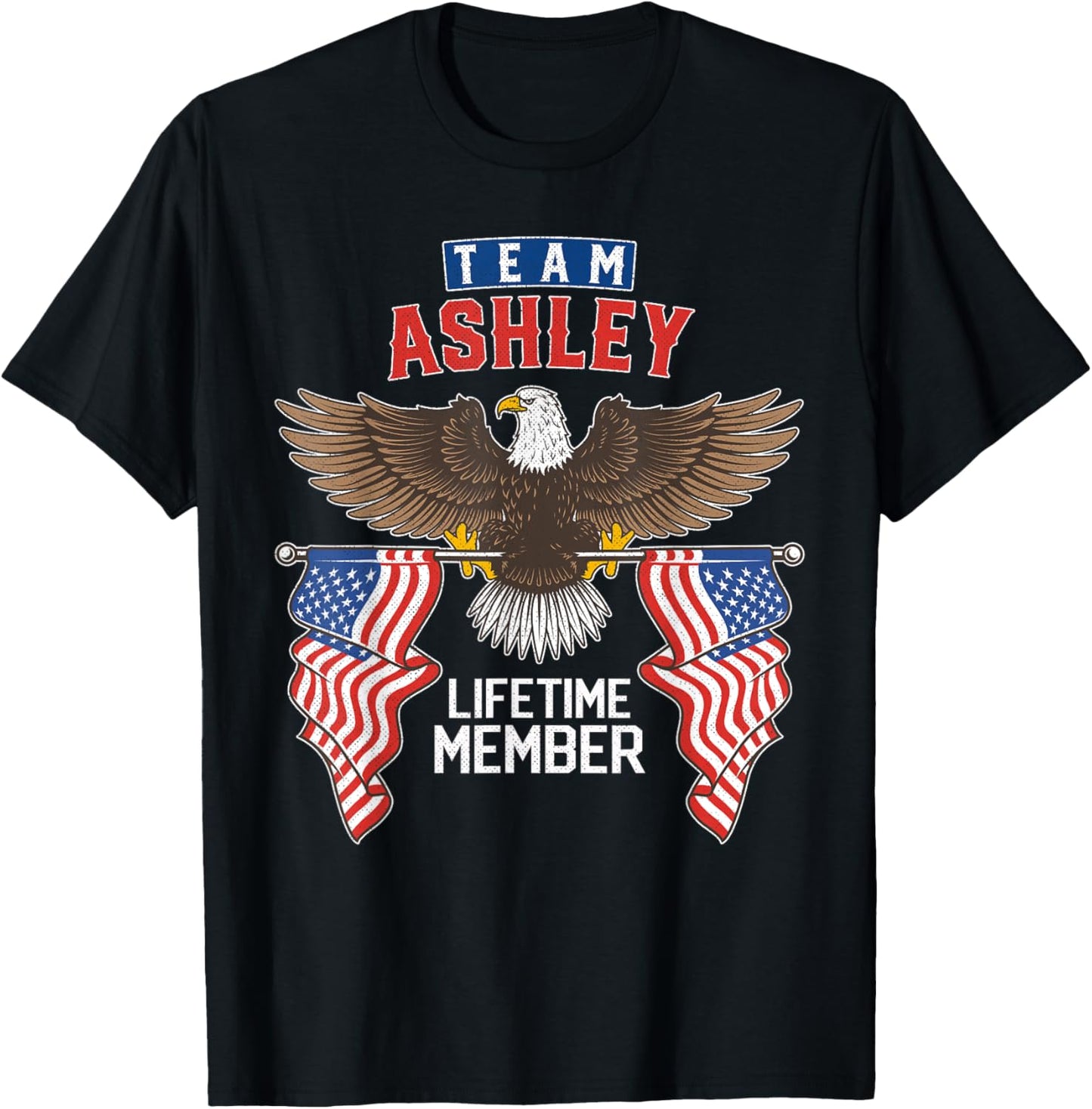 Team Ashley Lifetime Member T-Shirt - T-Shirt | Black