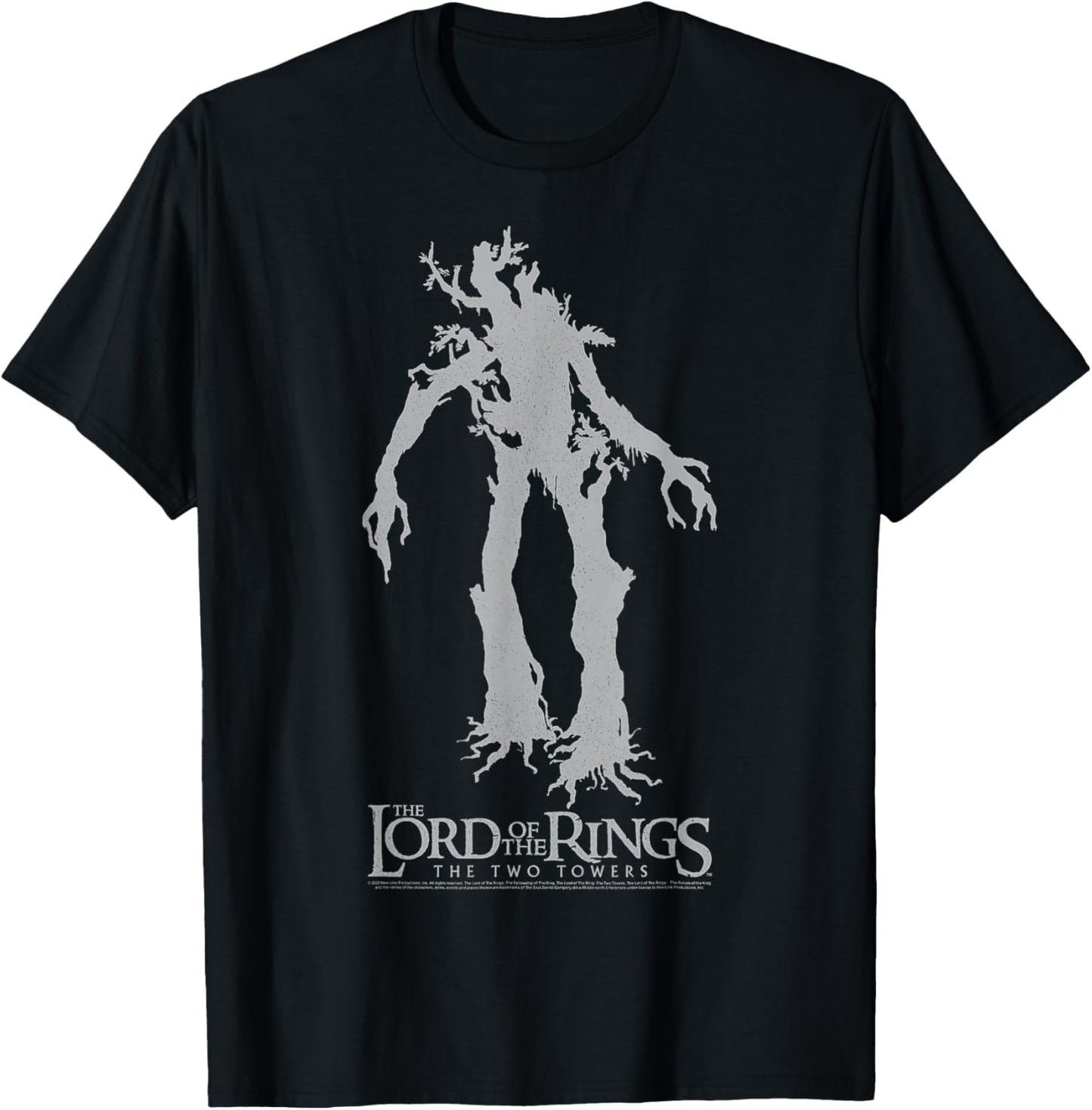 Lord Of The Rings Ents Silhouette Logo T-Shirt - T-Shirt | Black