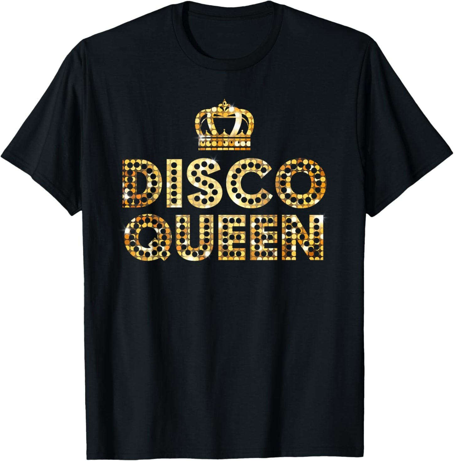 Disco Queen, Retro 70's Disco Matching Couple Gift T-Shirt - T-Shirt | Black