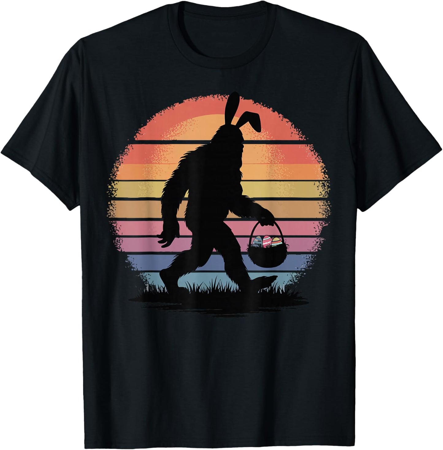 Easter Bigfoot T-Shirt - T-Shirt | Black