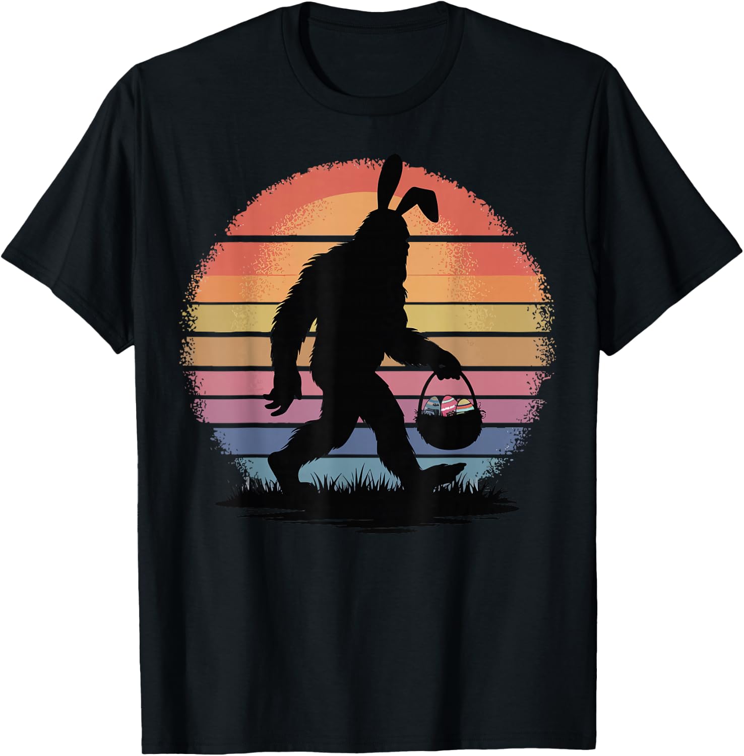 Easter Bigfoot T-Shirt - T-Shirt | Black