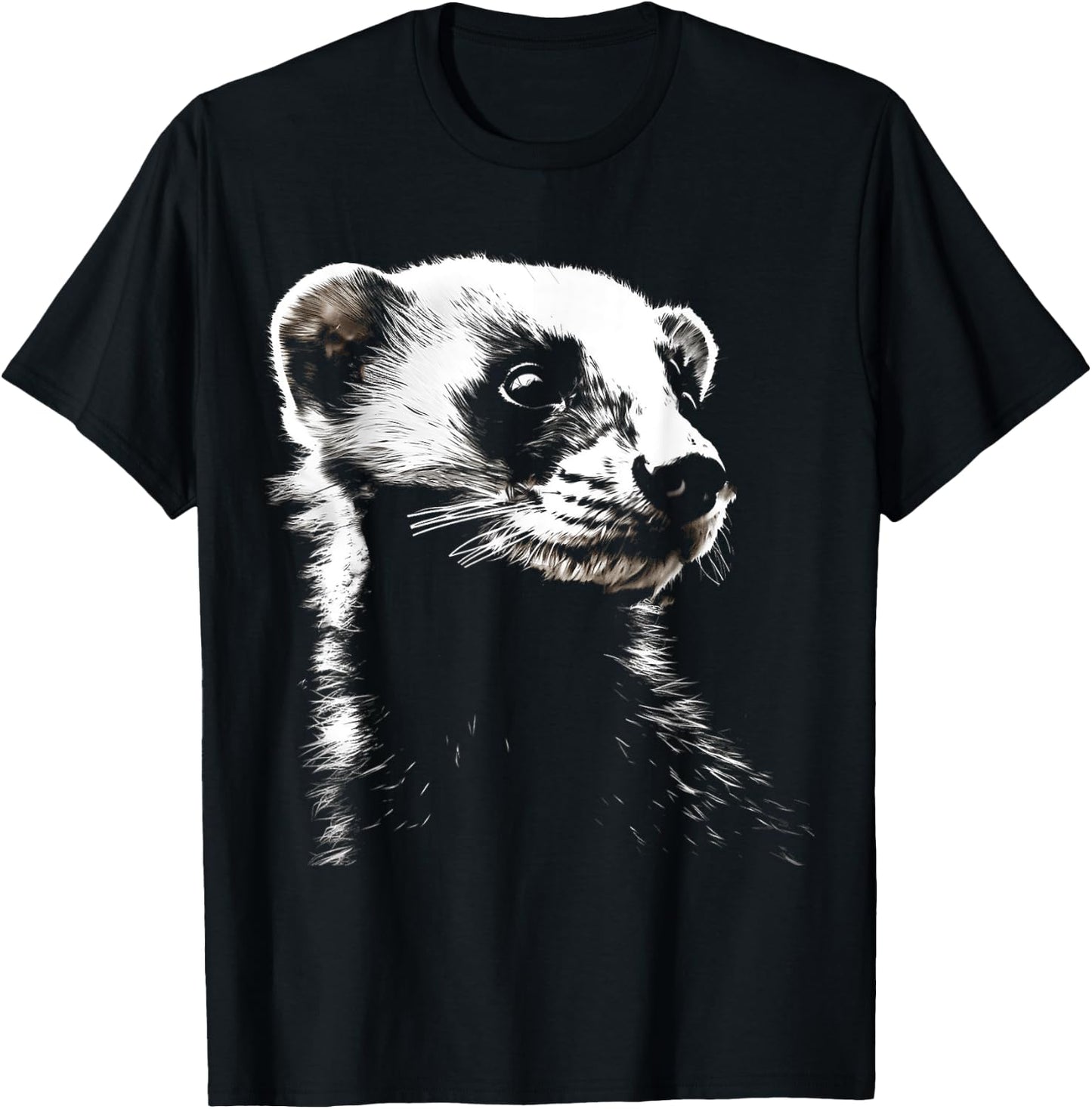 Meerkat Animal Graphic Illustration Meerkat T-Shirt - T-Shirt | Black