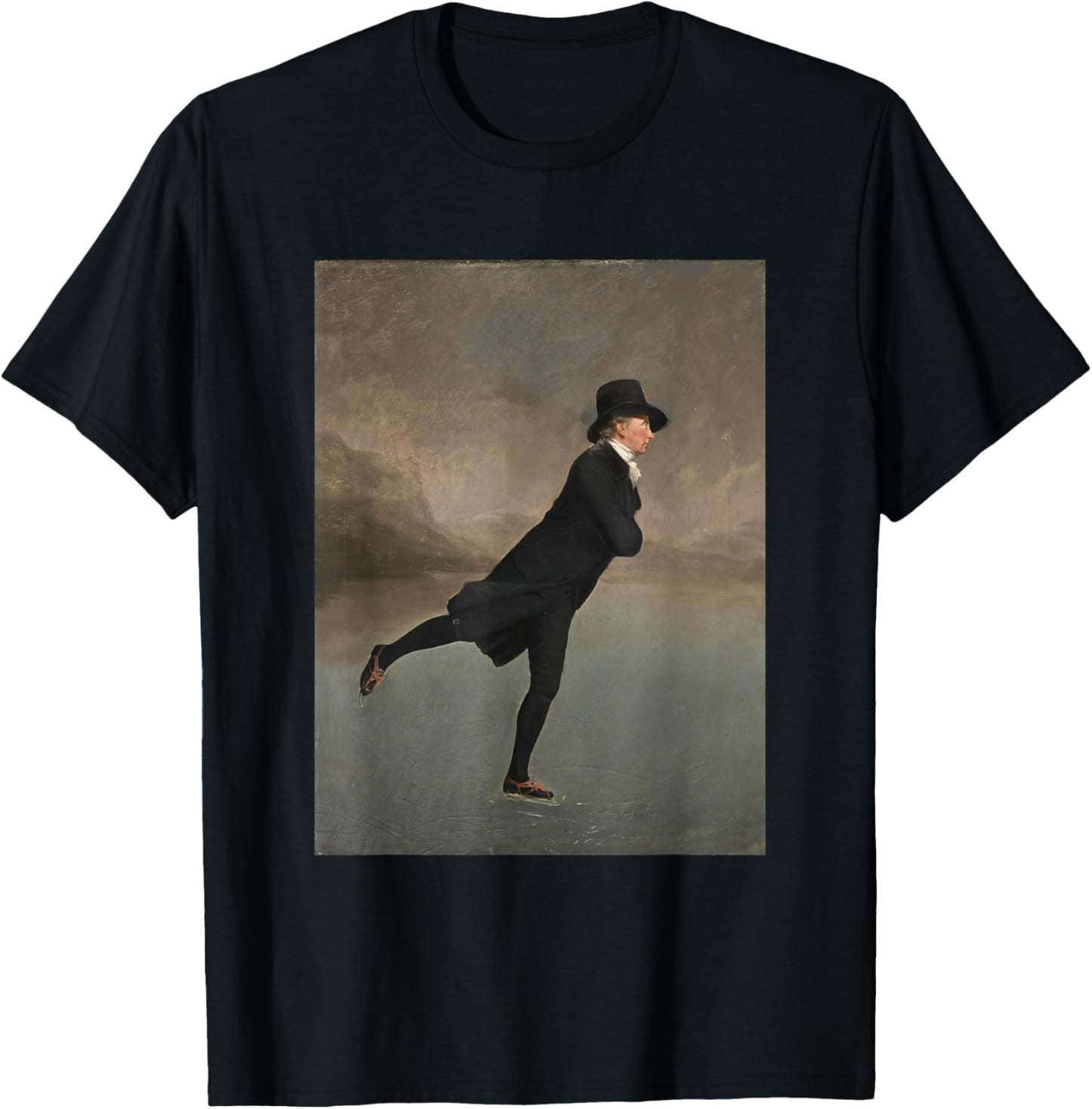 Sir Henry Raeburn's The Reverend Robert Walker skating T-Shirt - T-Shirt | Black