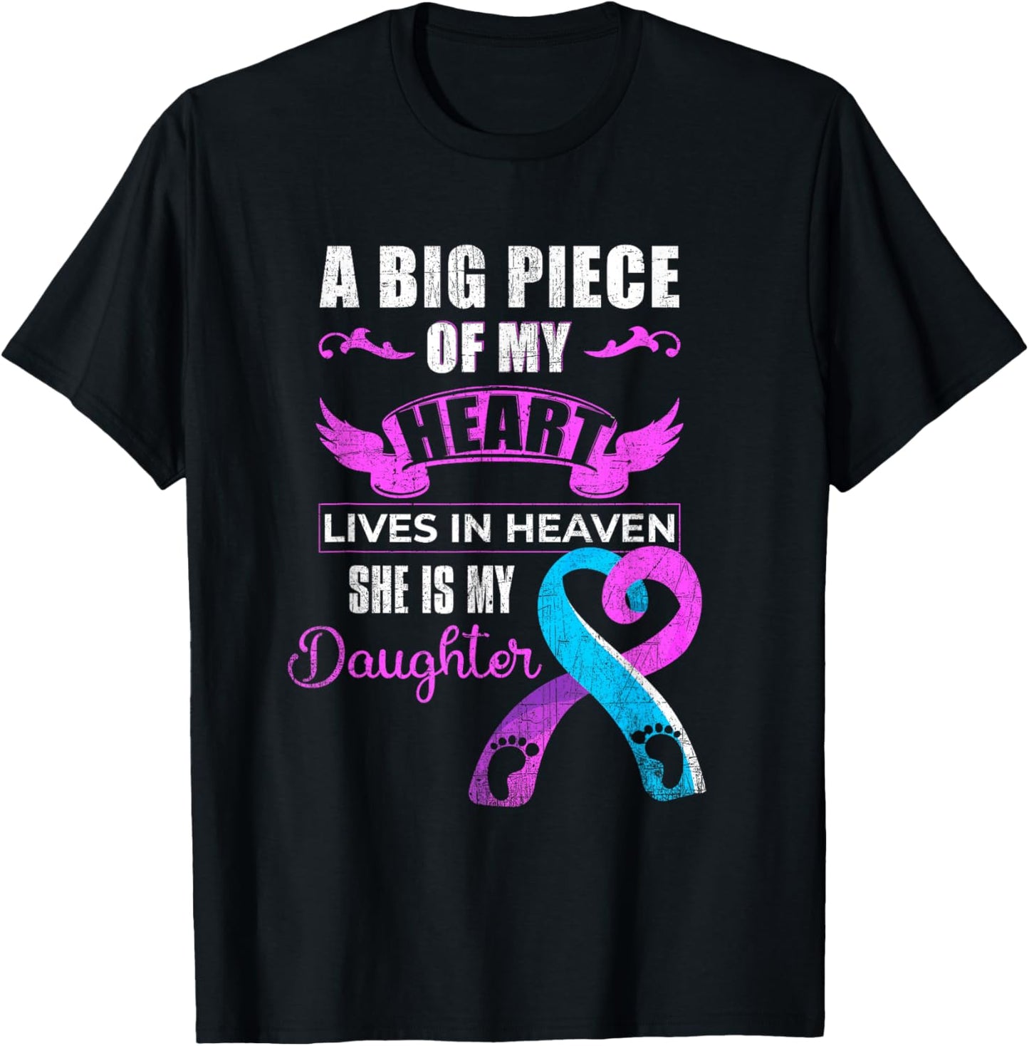 Baby Loss Awareness Week 2024 - Infant Loss Awareness Month T-Shirt - T-Shirt | Black