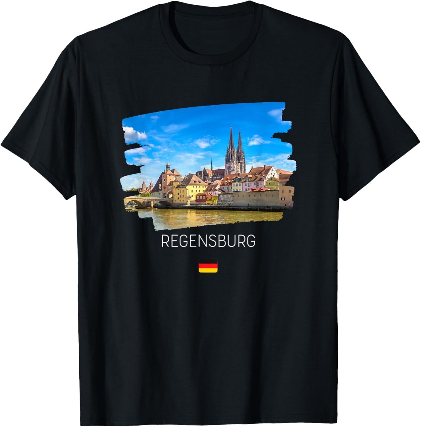 Regensburg Germany T-Shirt - T-Shirt | Black