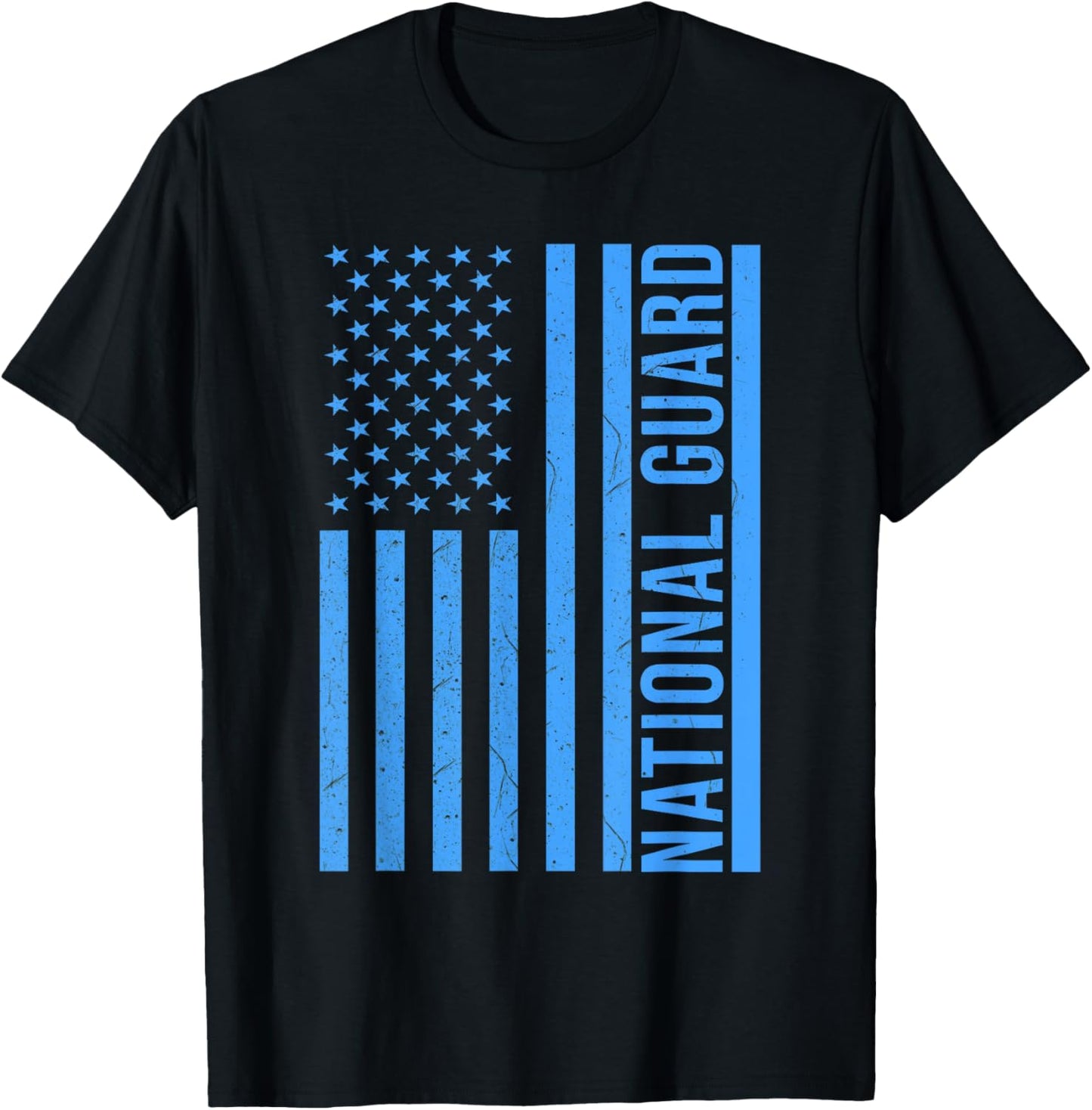 National Guard Patriotic Flag T-Shirt - T-Shirt | Black