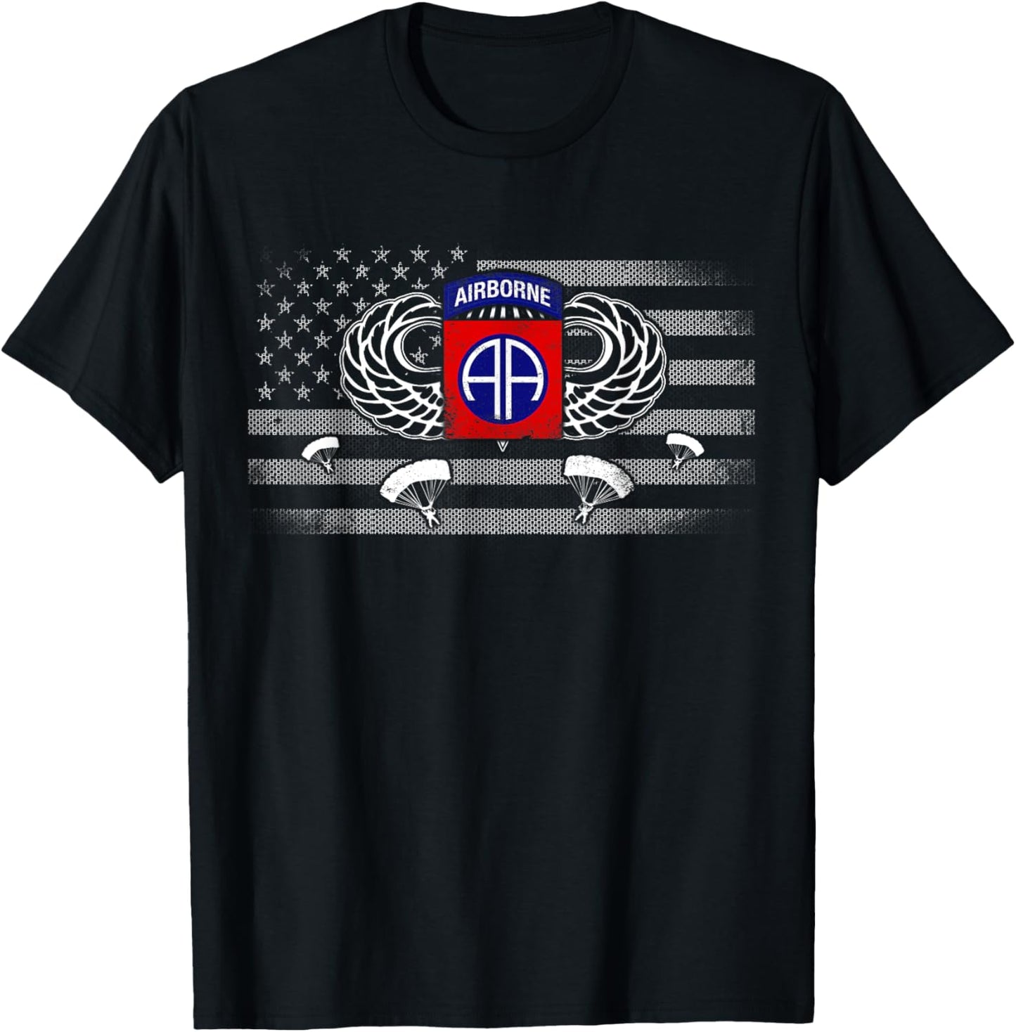 82nd Army Airborne Division Shirt Men Women Youth T-Shirt - T-Shirt | Black