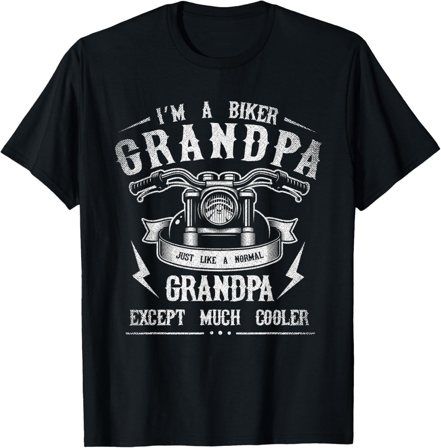 Ich bin ein Biker Grandpa Retirement Gift Motorcyclist T-Shirt - T-Shirt | Black