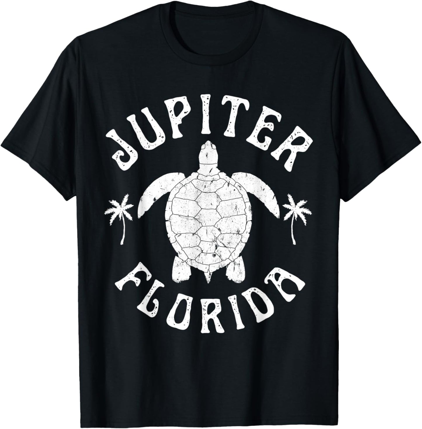 Jupiter Florida Beach Sea Turtle Summer Vacation Women Kids T-Shirt - T-Shirt | Black