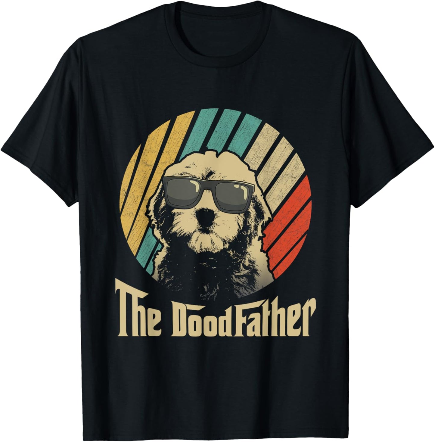 The Doodfather Best Doodle Dad Doodle Dog Fathers Day Men Women T-Shirt - T-Shirt | Black