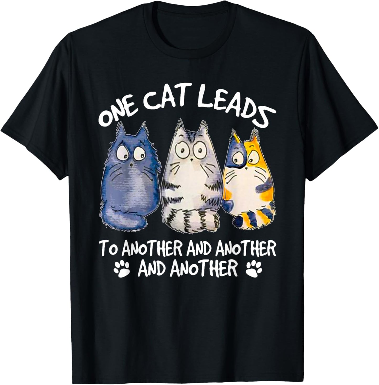 Funny Cat Design Cat Lover Kitten Cat T-Shirt - T-Shirt | Black