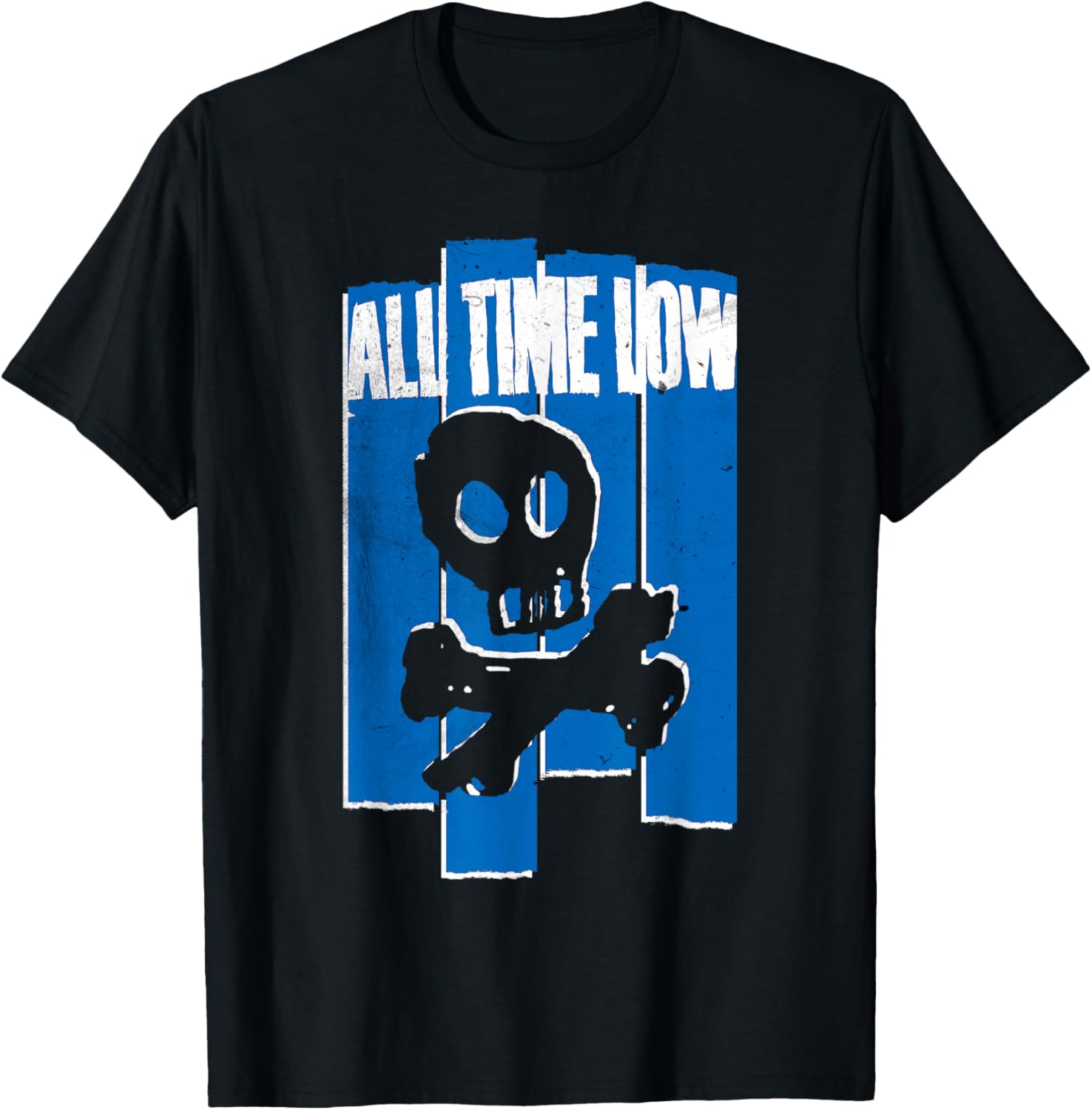 All Time Low Skully Lines - Women's Classic Fit Black Solid - Small T-Shirt - T-Shirt | Black